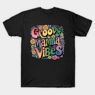 Groovy Mama Vibes | T Shirt Design T-Shirt